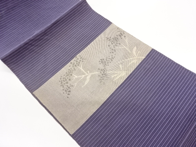 JAPANESE NAGOYA OBI FOR SUMMER / WOVEN LEAVES